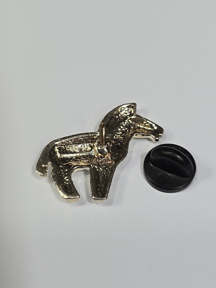 Zebra Lapel Pin Silver Color Marked Thailand On The Back