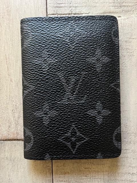 Louis Vuitton Monogram Eclipse Organizer de Poche M61696 Black Cardholder