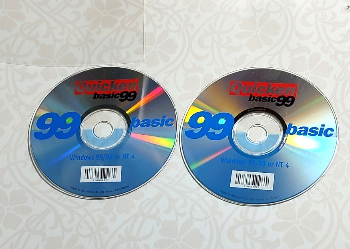 Quicken Basic 98 for Windows PC Software  2 CD Disc