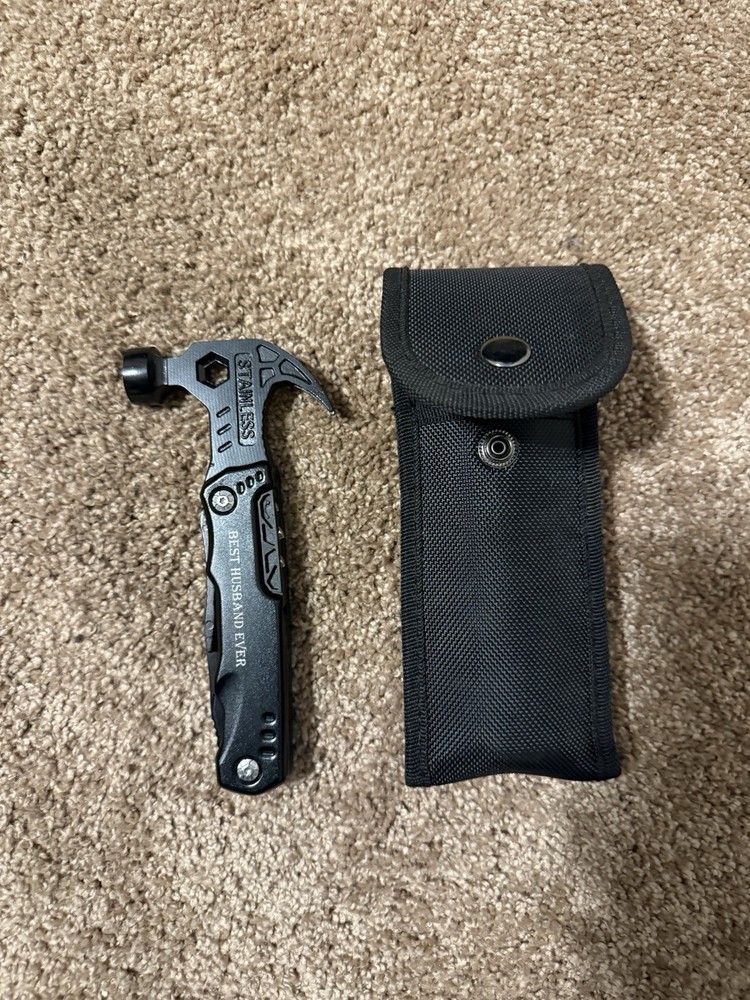 Hammer 12 IN 1 MULTITOOL Best Husband Ever EXCELLENT Condition W/ Case