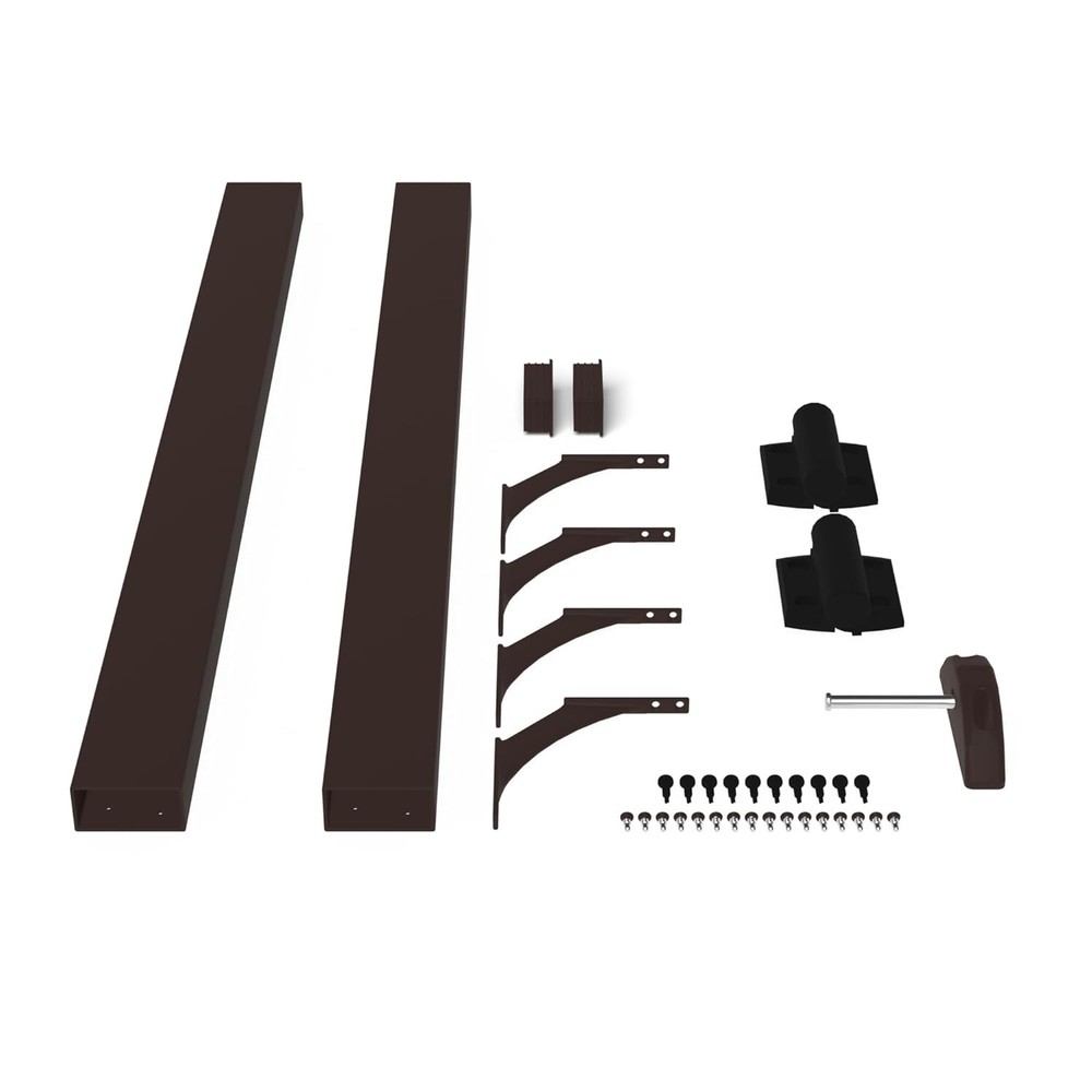 Deckorators 36 in. Weathered Brown Aluminum Rapid Rail Gate Conversion Kit