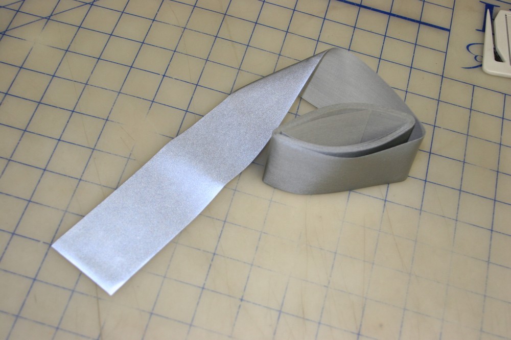 *3m sew on reflective tape 2" wide 9 ft long silver safety clothing hat cap