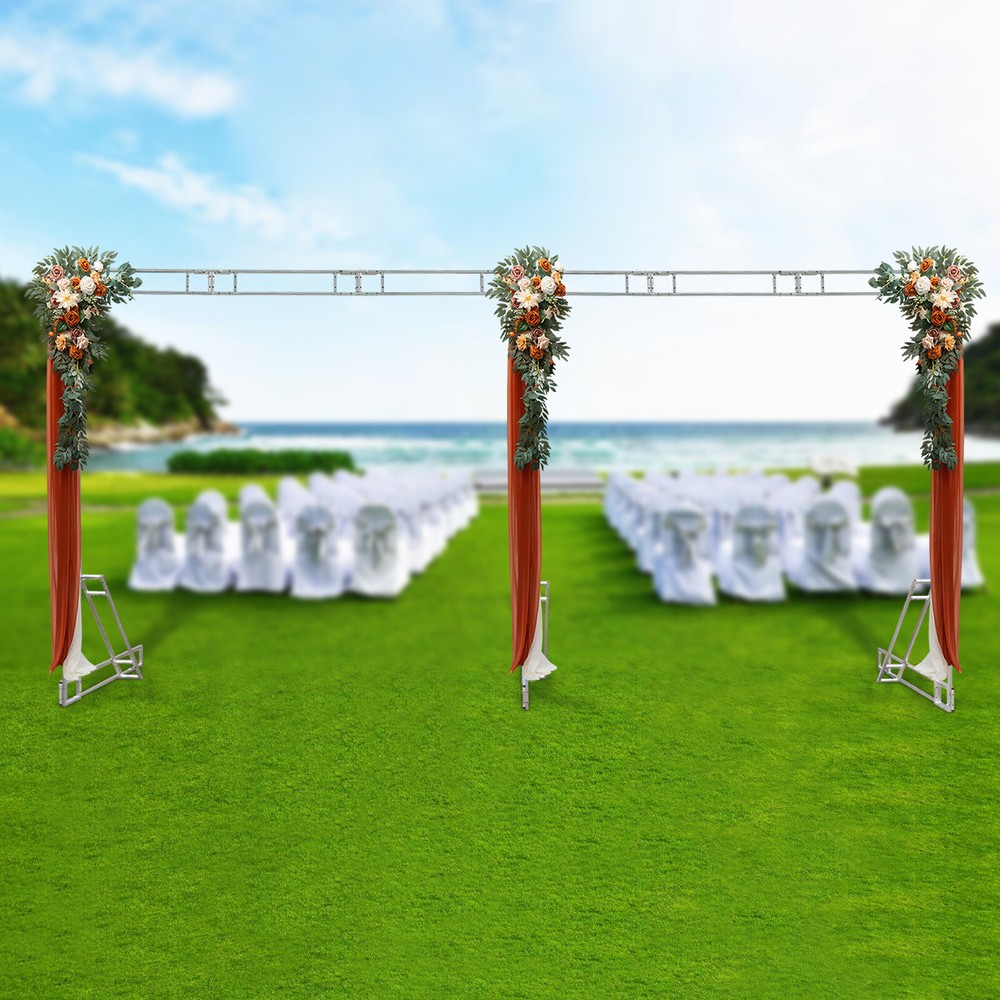 3x6m Wedding Arch Backdrop Stand Iron Free Standing Wedding Flower Display Frame
