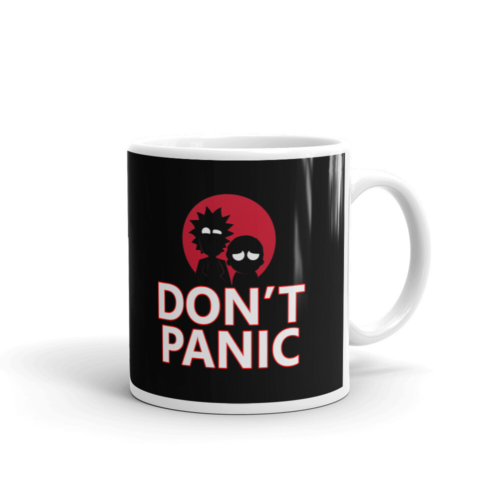 Don't Panic Rick And Morty Coffee Tea Ceramic Mug Office Work Cup Gift