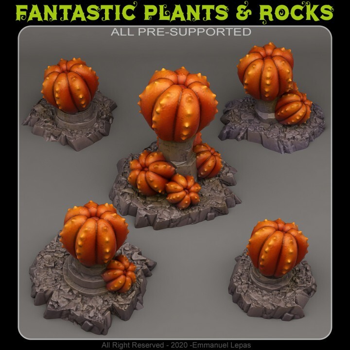 Demonic Pumpkins-3D Printed Resin RPG/Dungeons & Dragons Tabletop Terrain