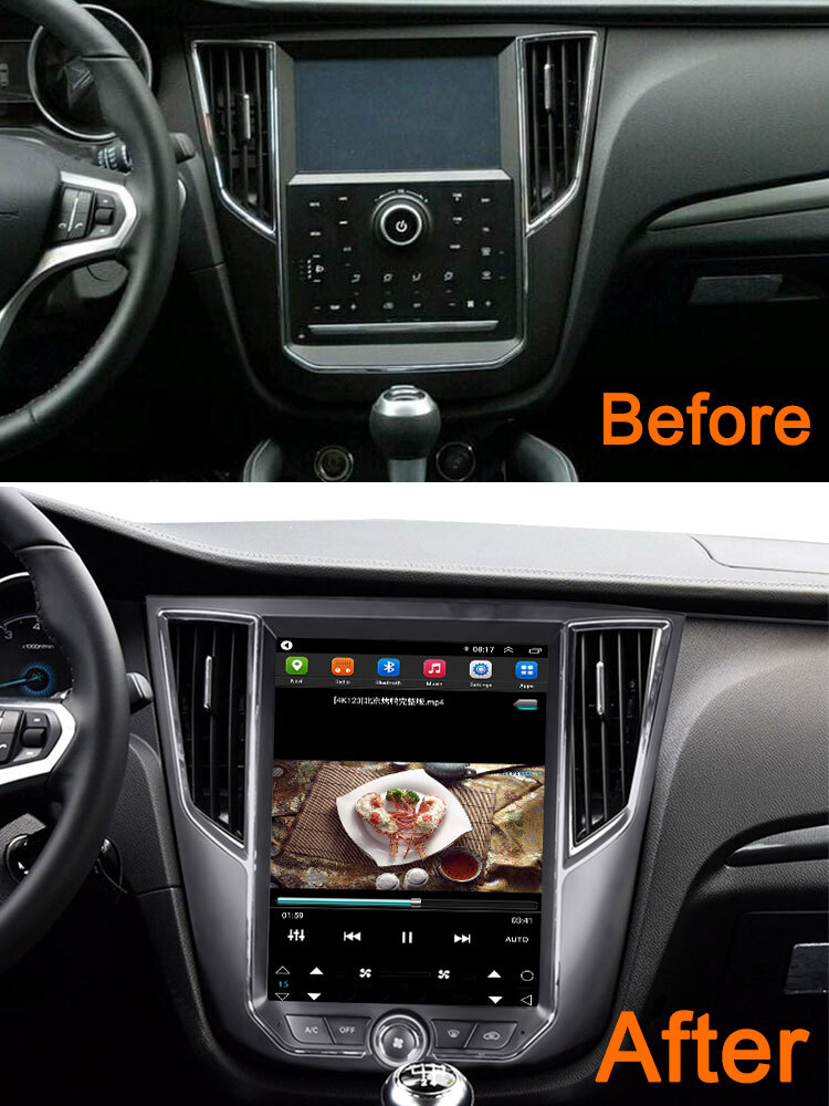 Tesla style Android multimedia Player For Zotye SR7 2016+ GPS Navigation Screen