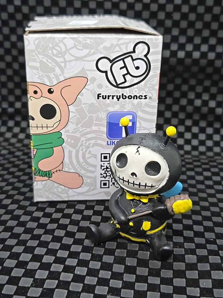 Furry Bones Buzz The Busy Bumblebee Honey Bee Skeleton With Bowtie Figurine