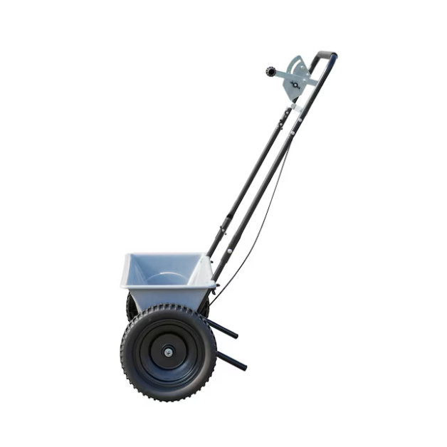 Yard Commander Drop Spreader 60-lb Capacity Compatible with Fertilizer, Seed
