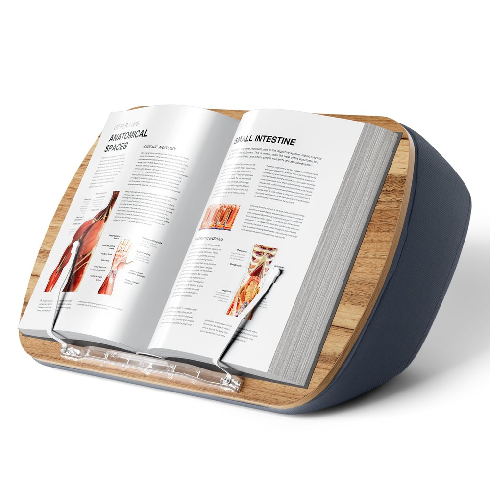 Lap Beanbag Book Stand for Hands Free Reading Comfortable Reading Pillow Stan...