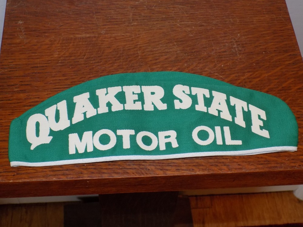 Vintage Quakerstate Cloth Attendant Large Hat NOS