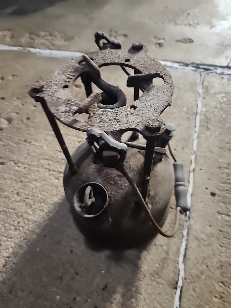 Plumbers Lead or Gold Smelting Stove Incomplete Needs Work Seized Valves