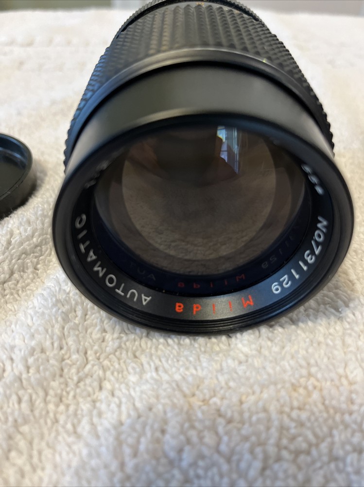 MIIDA AUTOMATIC 1:2.8 F=135MM 55 JAPAN AUTOMATIC LENS No.731129 UNTESTED