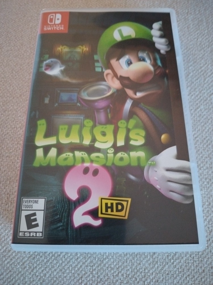 Authentic Replacement Case ONLY Luigi's Mansion 2 Two Nintendo Switch Box