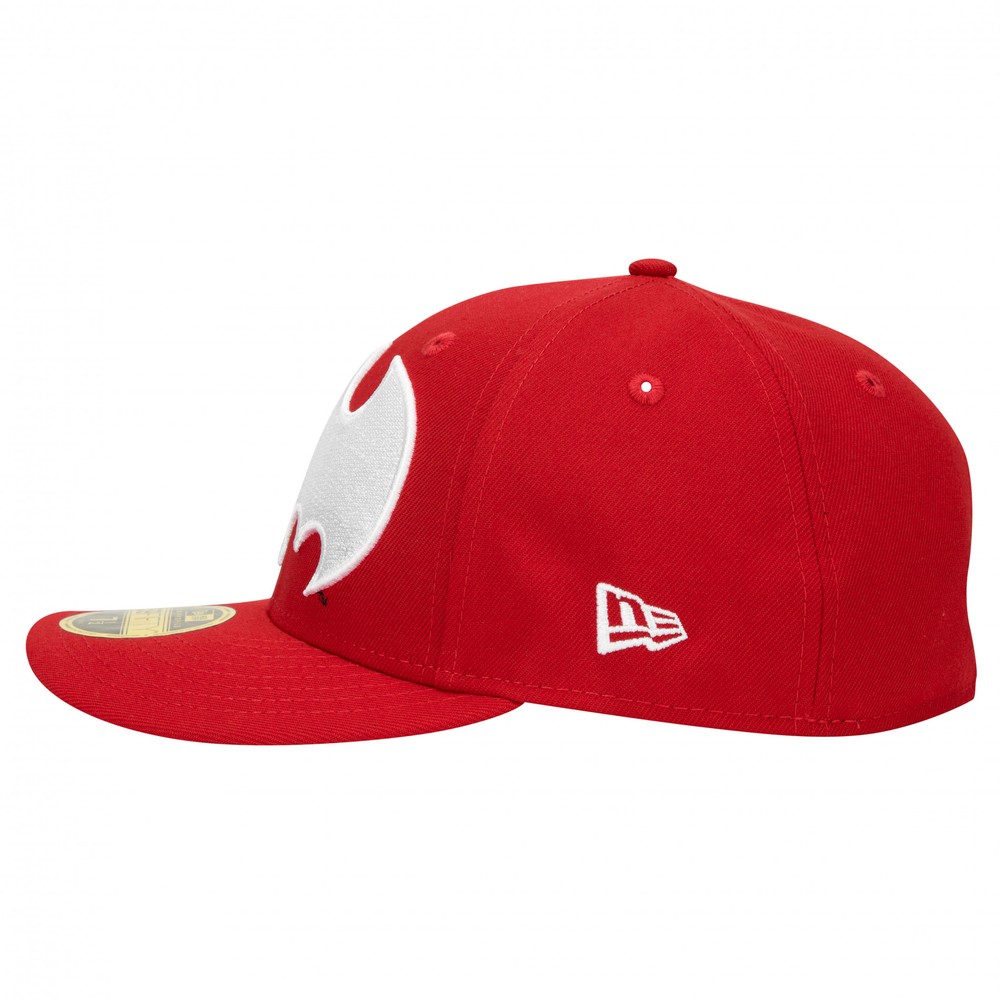 Batman Low Profile Red New Era 59Fifty Fitted Hat Red