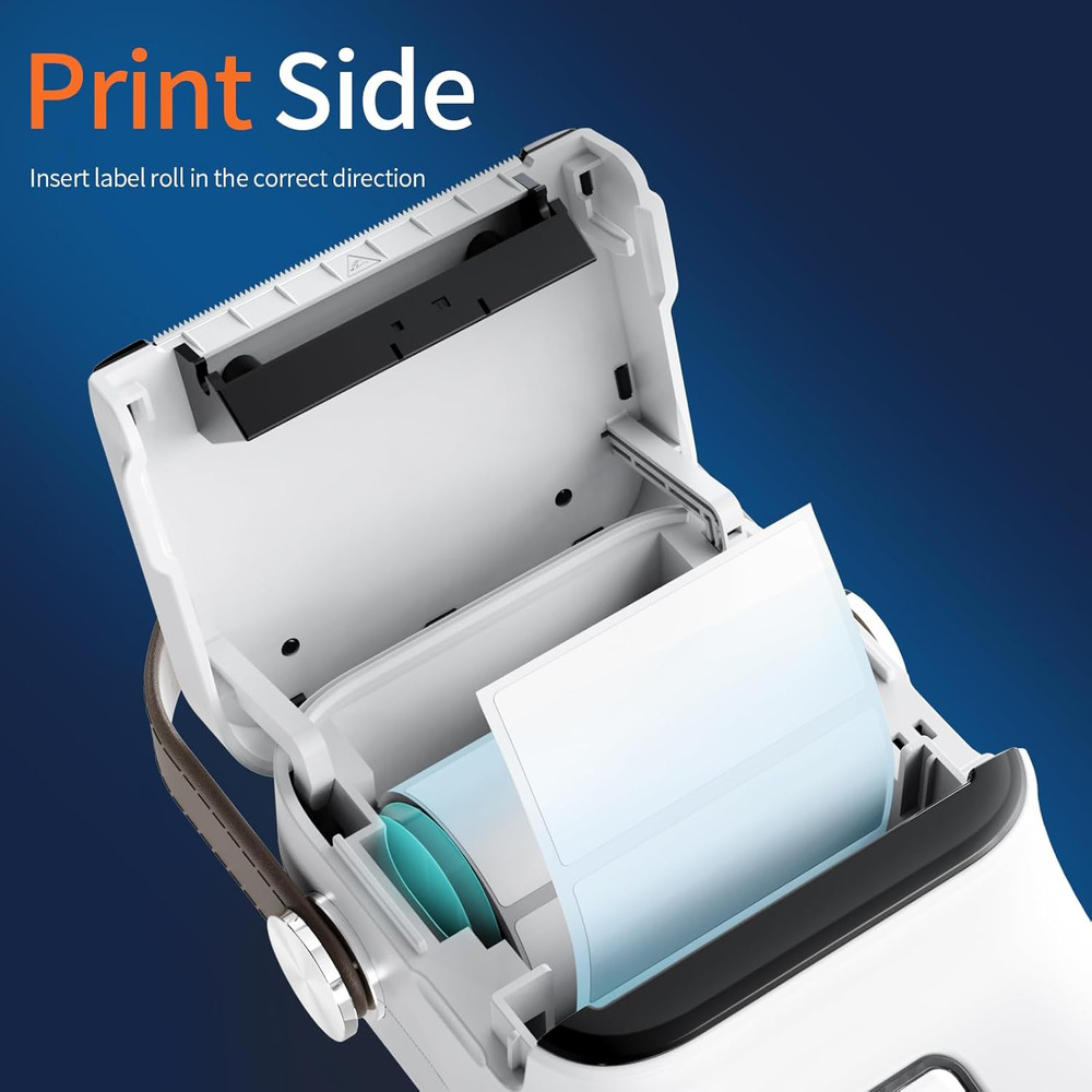 Bluetooth Label Maker Machine with Tape, Thermal Label Printer for Office, Small