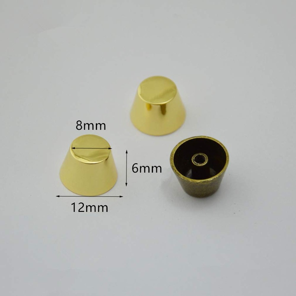 25 Pcs 1/2 inch Silver Flat Head Cone Rivets Studs with Screw-Back for DIY