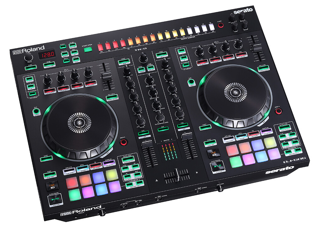 Roland DJ-505 DJ Controller with Serato DJ Pro CABLE KIT