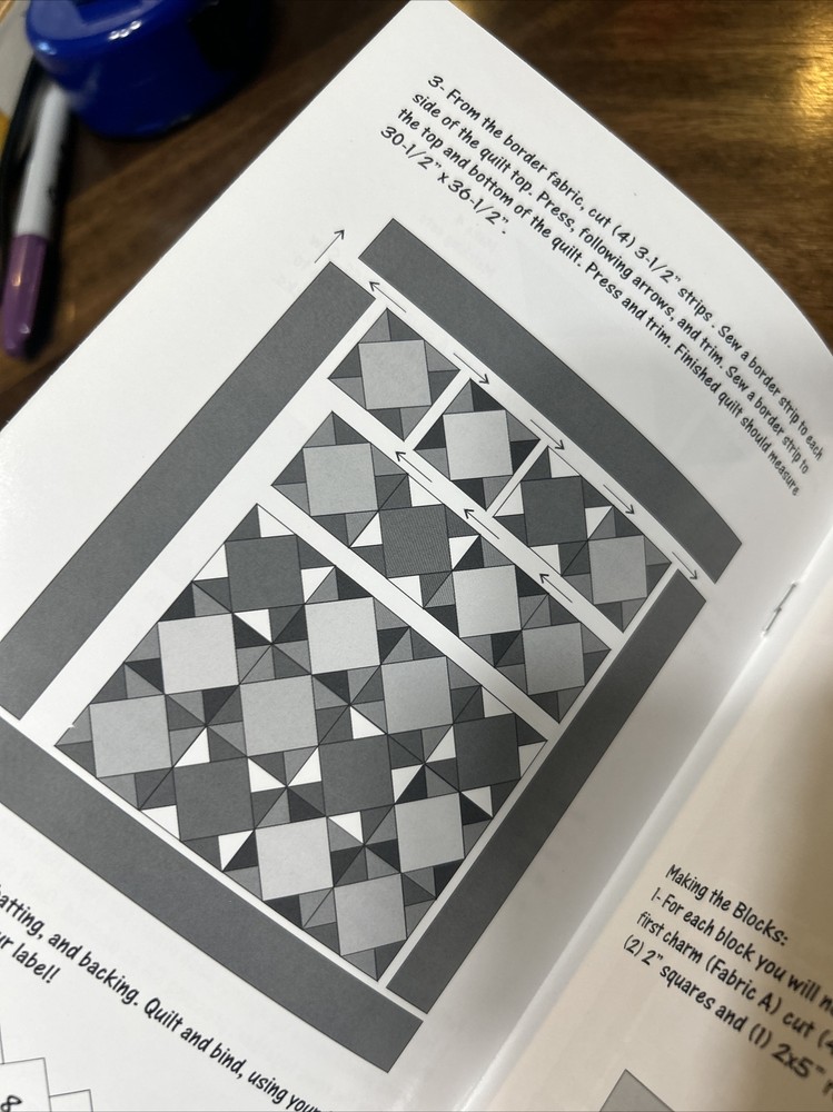 Pacific Patchwork Hooked On Charms 4 Quilt Pattern Book Paula Stoddard New