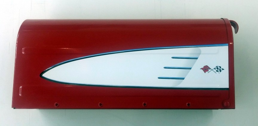 Corvette Mailbox sticker decal