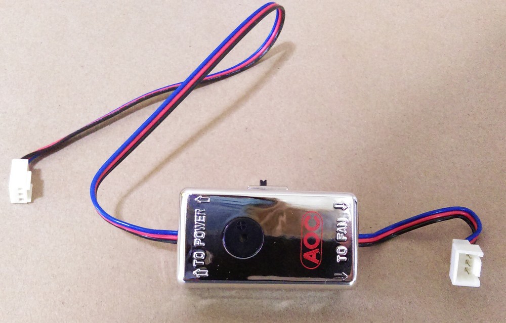 NEW AOC EC-ASB 3-pin Speed Adjustable Desktop PC Fan Kit with Alarm Function