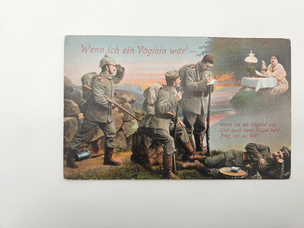 HA2029: Postcard, If Ich Ein Vöglein Wär '