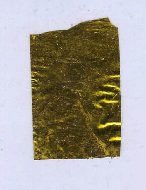 Apollo 11 Flown Kapton Foil Command Module "Columbia" Large Piece 1.5 X 1 INCHES