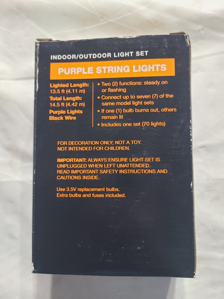 Walgreens Purple String Light 70 Lights