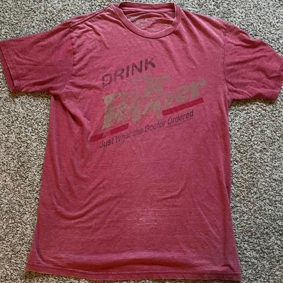 Dr. Pepper Short Sleeve T-shirt, Size Medium
