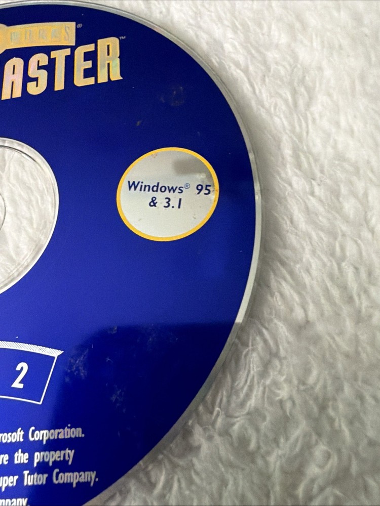 Math Master Algebra 2 PC CD ROM Windows 95 & 3.1 SmartWorks 1996 VTG Version 2