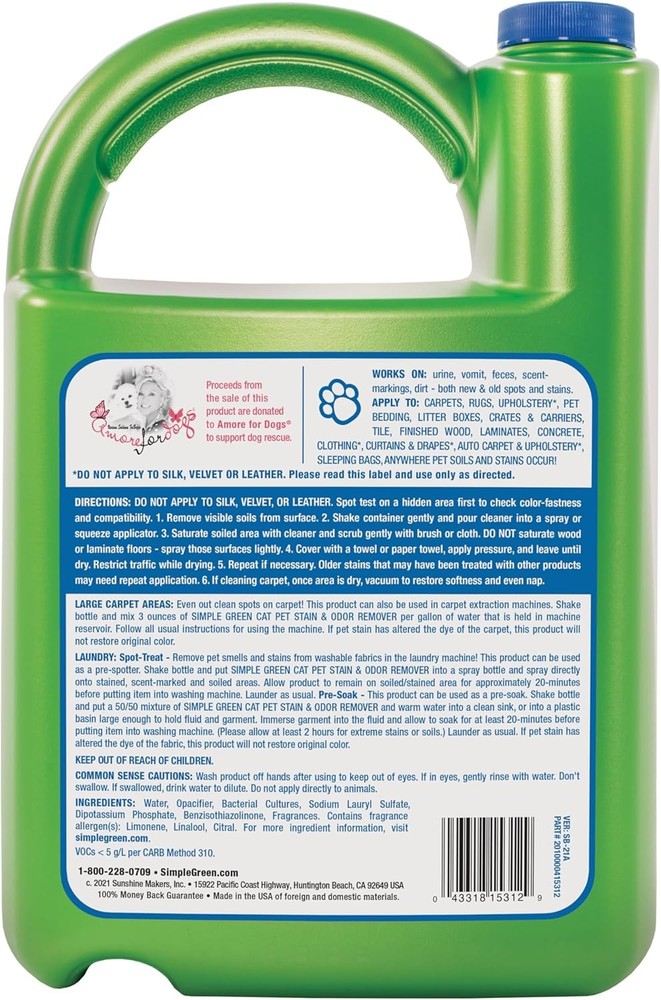 Cat Urine Enzyme Cleaner 1 Gallon Refill
