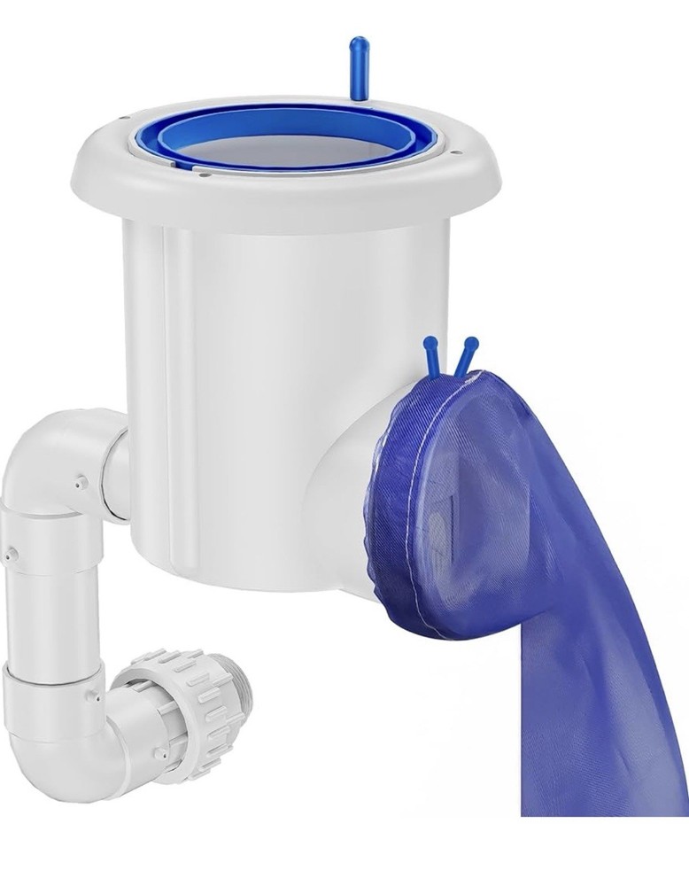 Automatic Pool Surface Skimmer Cleaner Return Jet Powered Leaf Debris Catcher