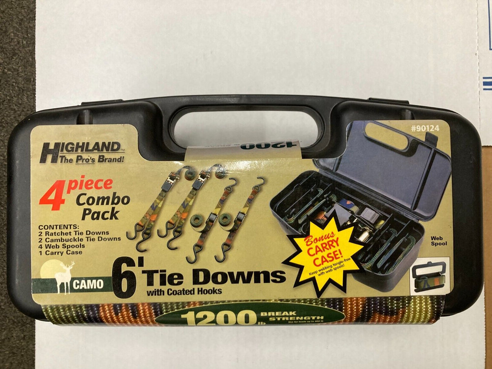 Highland 6' Tie Down Combo Pack (90124)--Camo