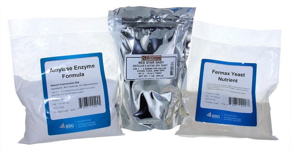 Distiller's Power Pack 1lb ea Fermax Yeast Nutrient, Distiller's Yeast, Amylase