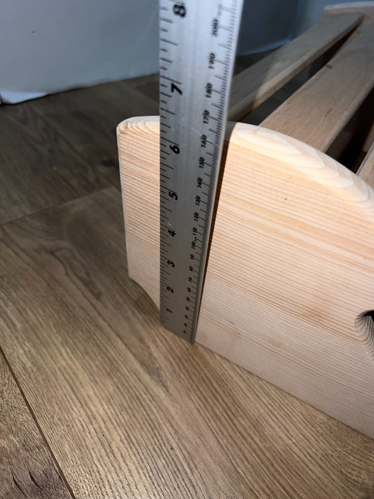 Sauna Backrest – Ergonomic Wooden Sauna Back Support (Hemlock)