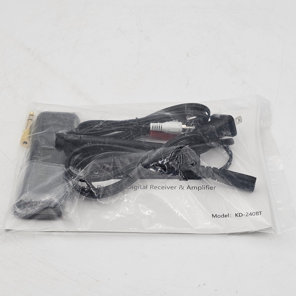 KEiiD KD-240BT Compact Powered Digital Receiver & Amplifier Bluetooth Black