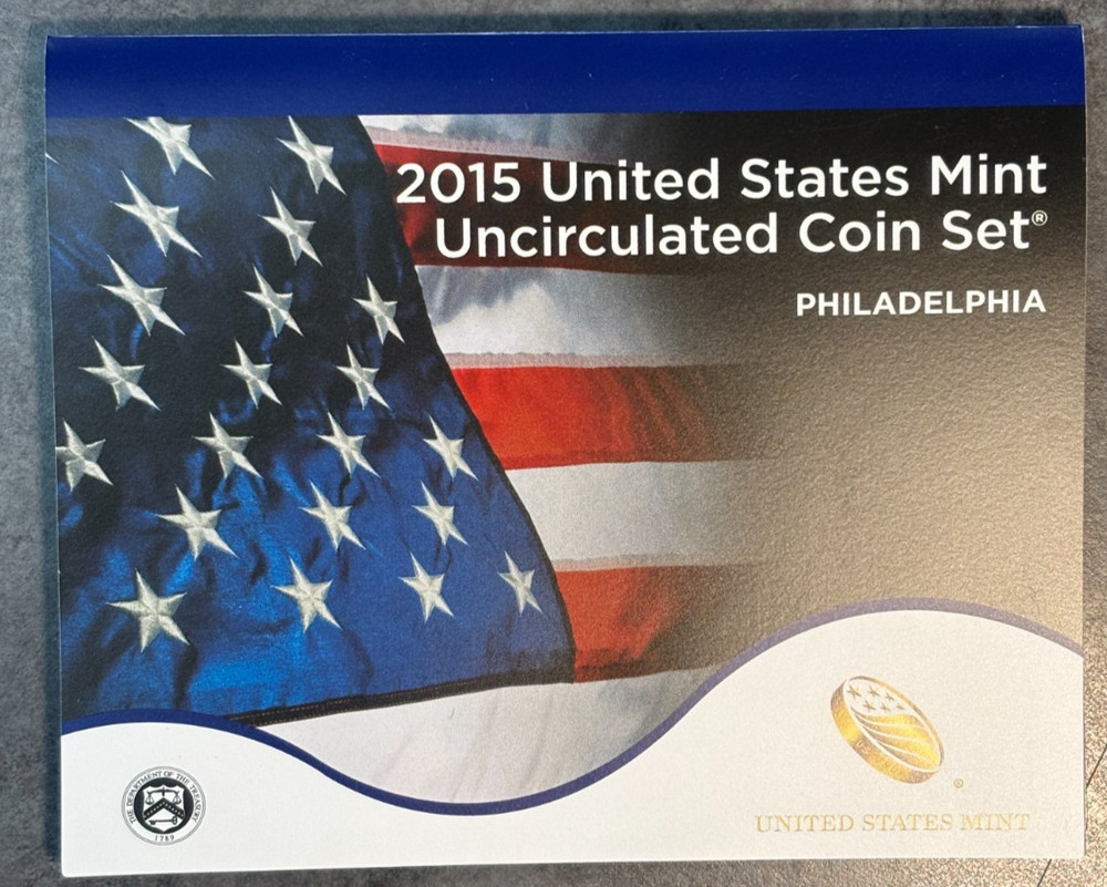 2015 P & D US Mint Complete Uncirculated Set 28 Coins w/ COA