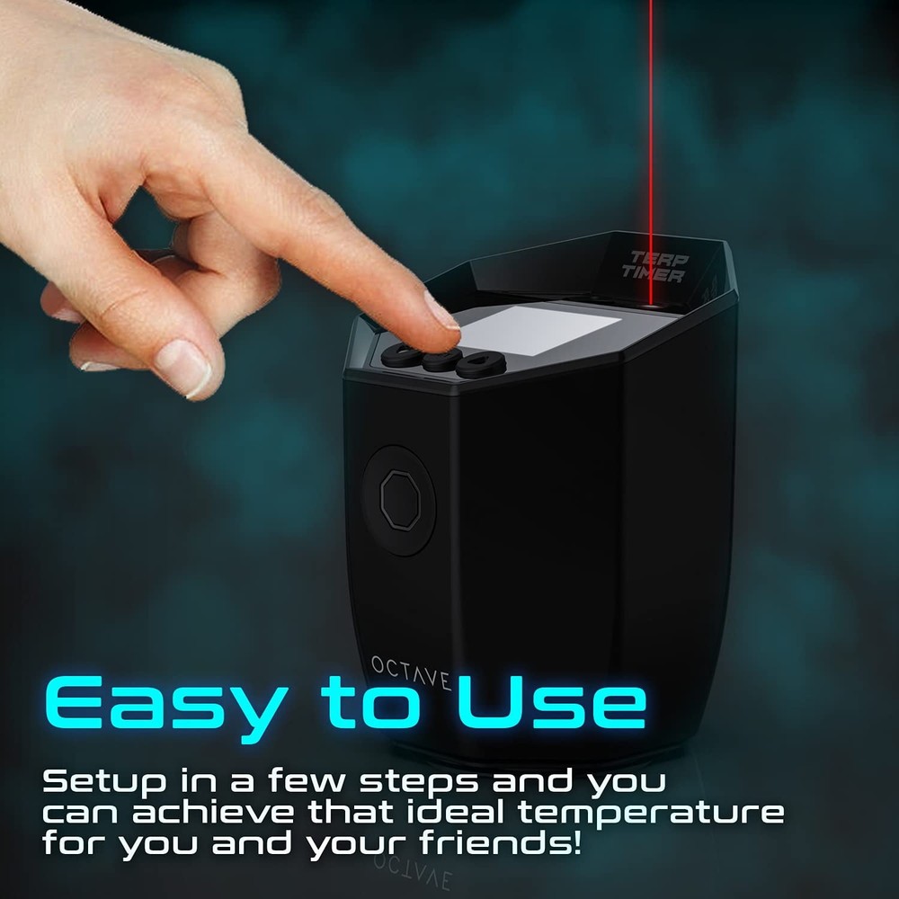 Octave Terp Timer Desktop Sensor Unit | Precision Temperature Control GlosyBlack