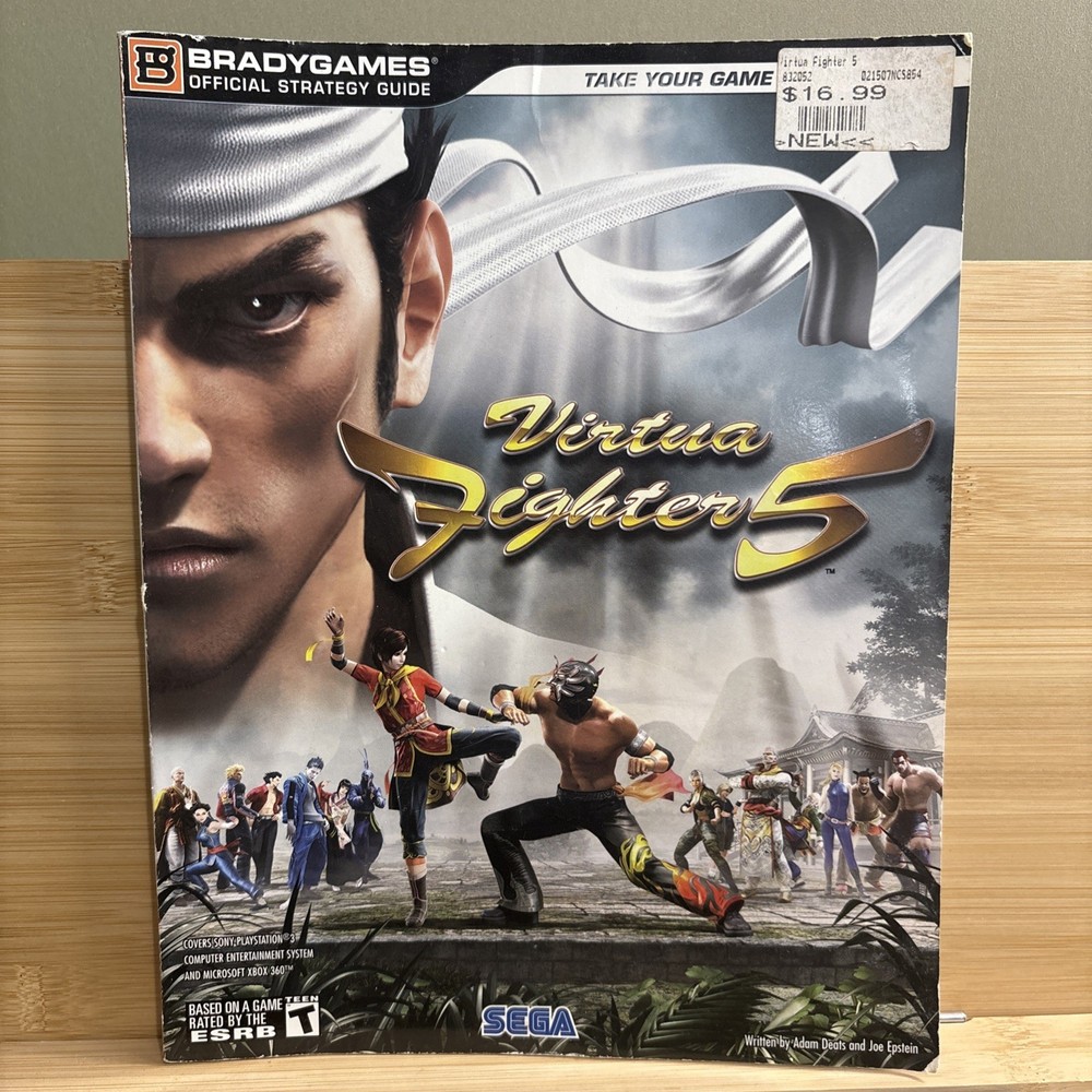 Virtua Fighter 5 BradyGames Strategy Guide Book for Xbox 360 & PS3