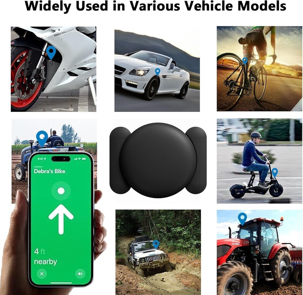 GPS Tracker for Vehicles,Real Time GPS Car Tracker Work with Apple Find MyiOS...