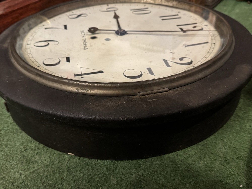 Large Antique Seth Thomas Office/Gallery Wall Clock