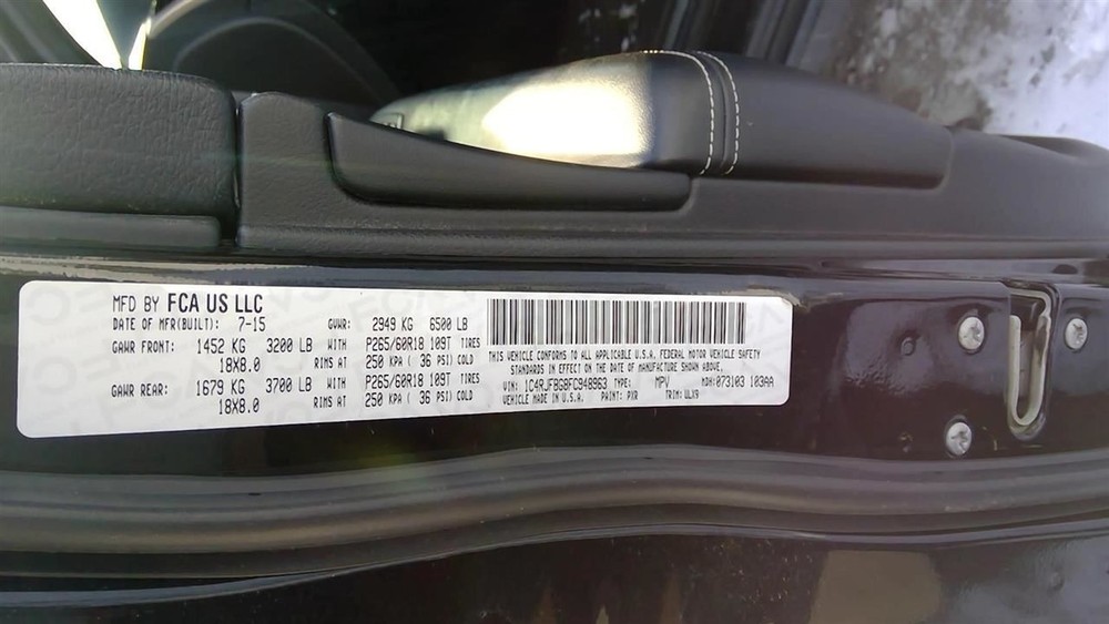 GRANDCHER 2015 Transmission Shift 2074088