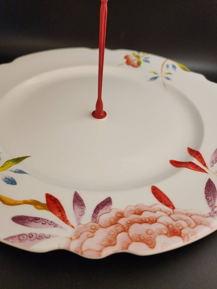 Spode Lucia 2 Tiered Serving Plate Serving Tray Dessert Stand
