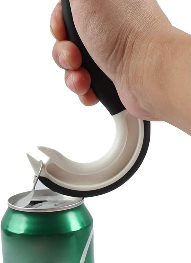 4Pcs Easy Open Ring Pull Can Opener, Ergonomic Can Ring-Pull Helper J Shape R...