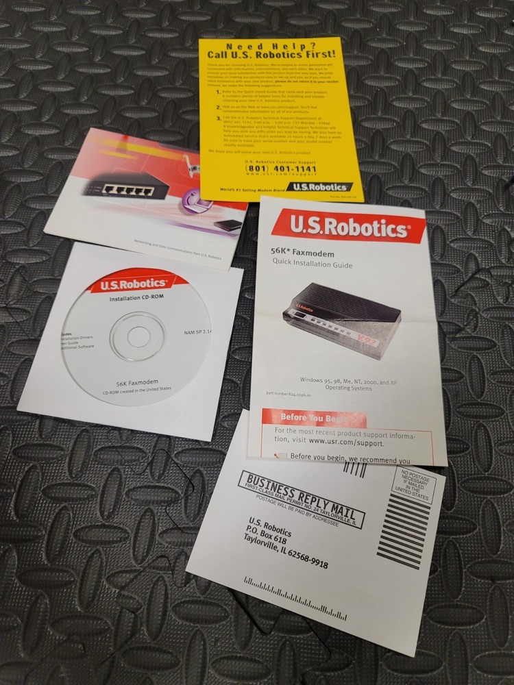 US Robotics 56K V.92 Fax Modem Model: 5686E