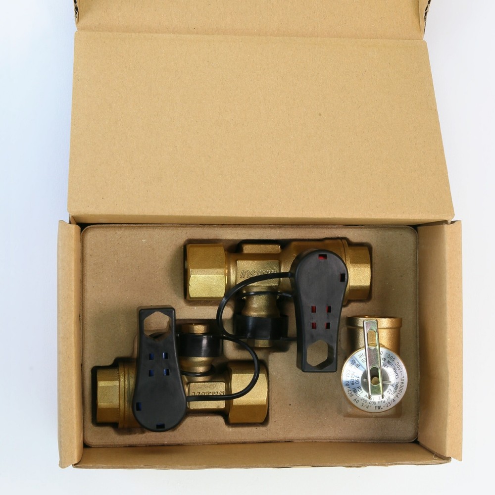 3/4" Tankless Water Heater Isolation Valve Kit (Threaded) Rinnai