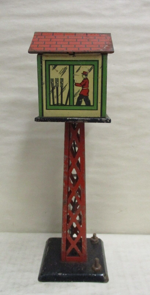 Vintage Marx #413 O Scale Lighted Switchman Yard Tower for Model Train Set