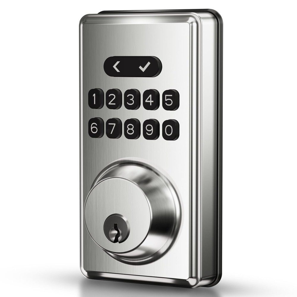 Keyless Entry Door Lock Deadbolt with Keypad, Digital Smart Locks with Code, ...