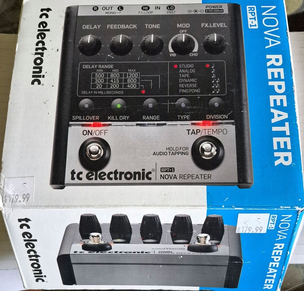 TC Electronic Nova Repeater Delay Pedal in Original Box - Pre-Owned