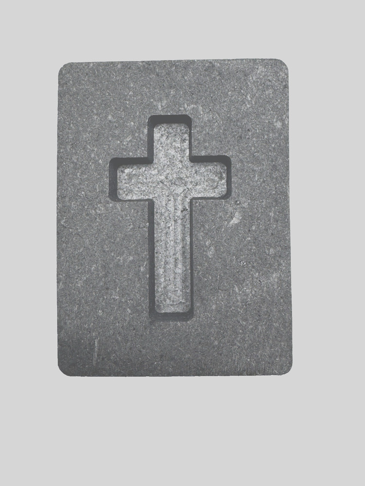 Graphite Ingot Mold For Casting 1 oz Silver Cross