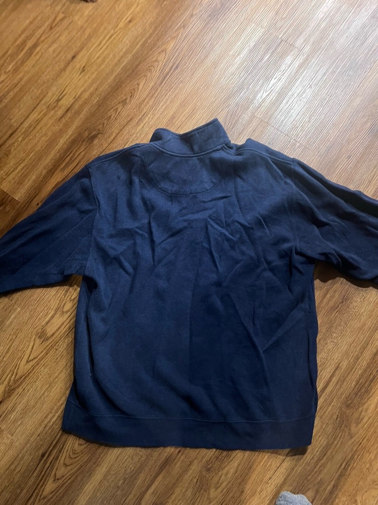 Orvis 1/4 ZIp Pullover Sweater Men's XL Blue